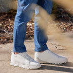CALTO X2321 Sneaker 2.4” Taller (White/White Sole)