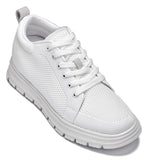 CALTO X2321 Sneaker 2.4” Taller (White/White Sole)