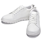CALTO X2321 Sneaker 2.4” Taller (White/White Sole)