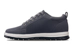 CALTO X2323 Sneaker 2.4” Taller (Iron Grey/White & Black Sole)