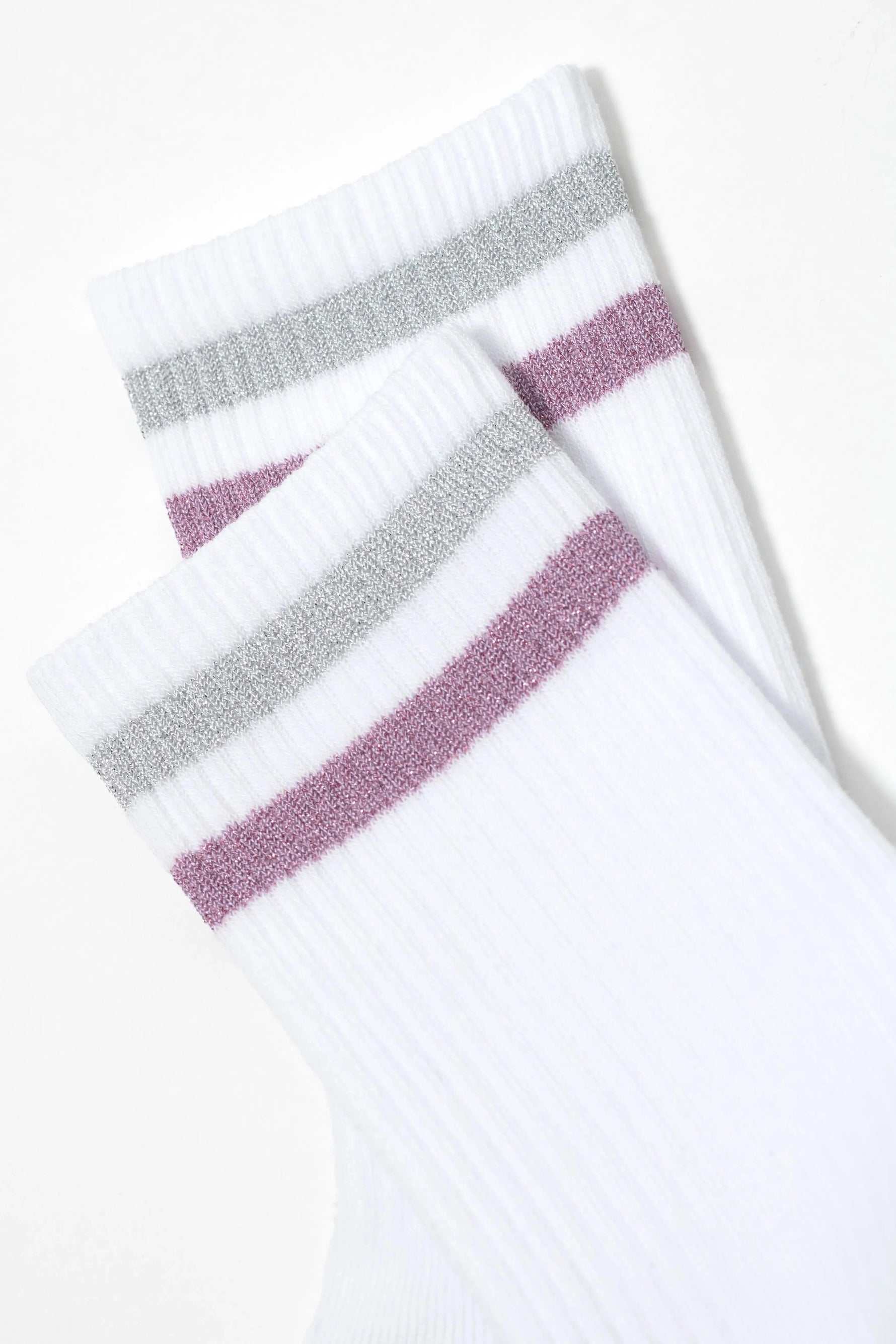 Conte Active Cotton Long Socks with Lurex Stripes