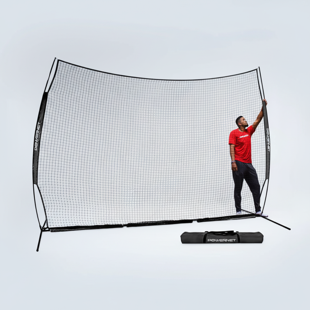 PowerNet 12x9 Ft Sports Barrier Net for Player & Property Protection (1021)