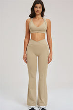 The Sizzle Sports Bra Flared Leggings | 2-Piece Set