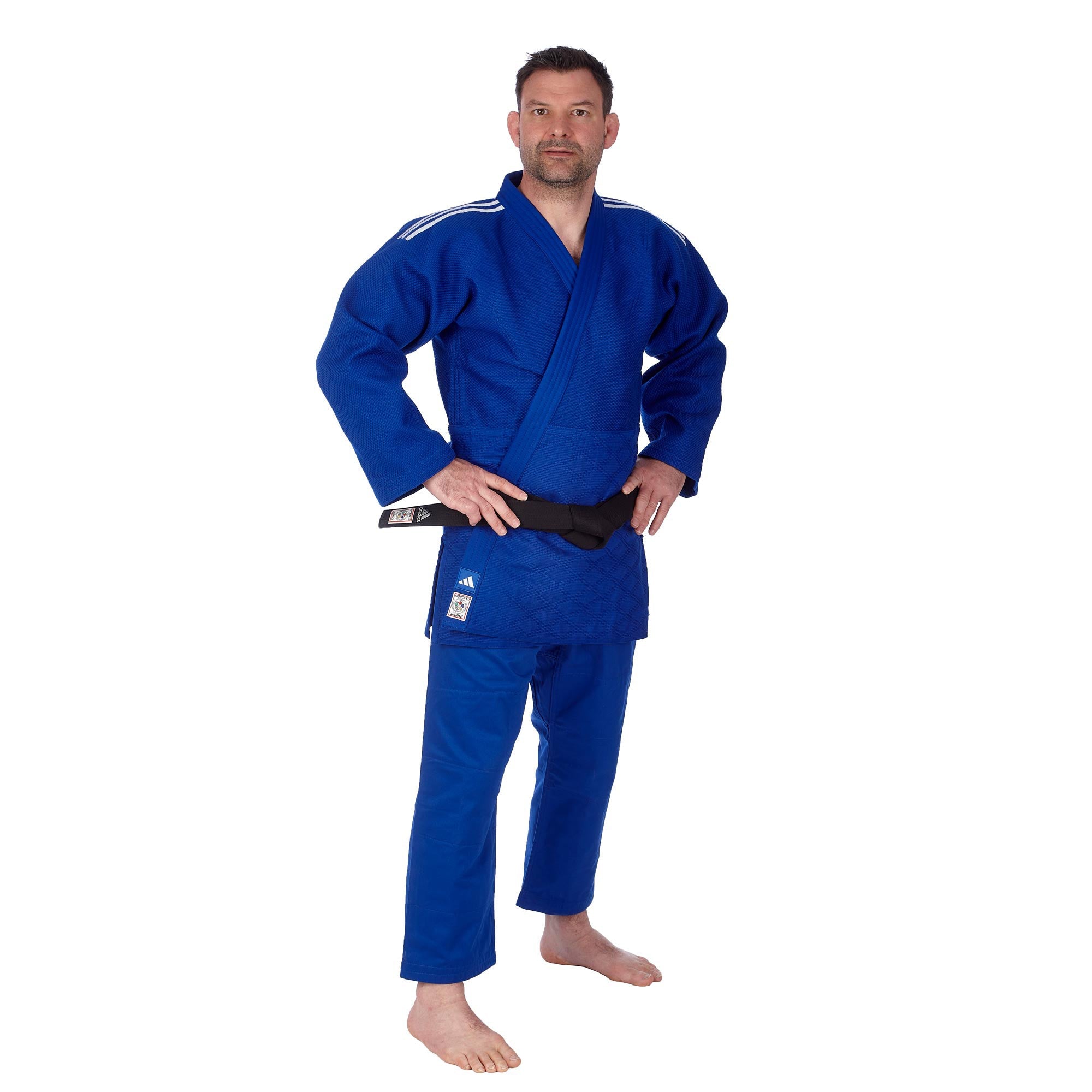 IJF Champion 3 Slim Fit Judogi with Stripes