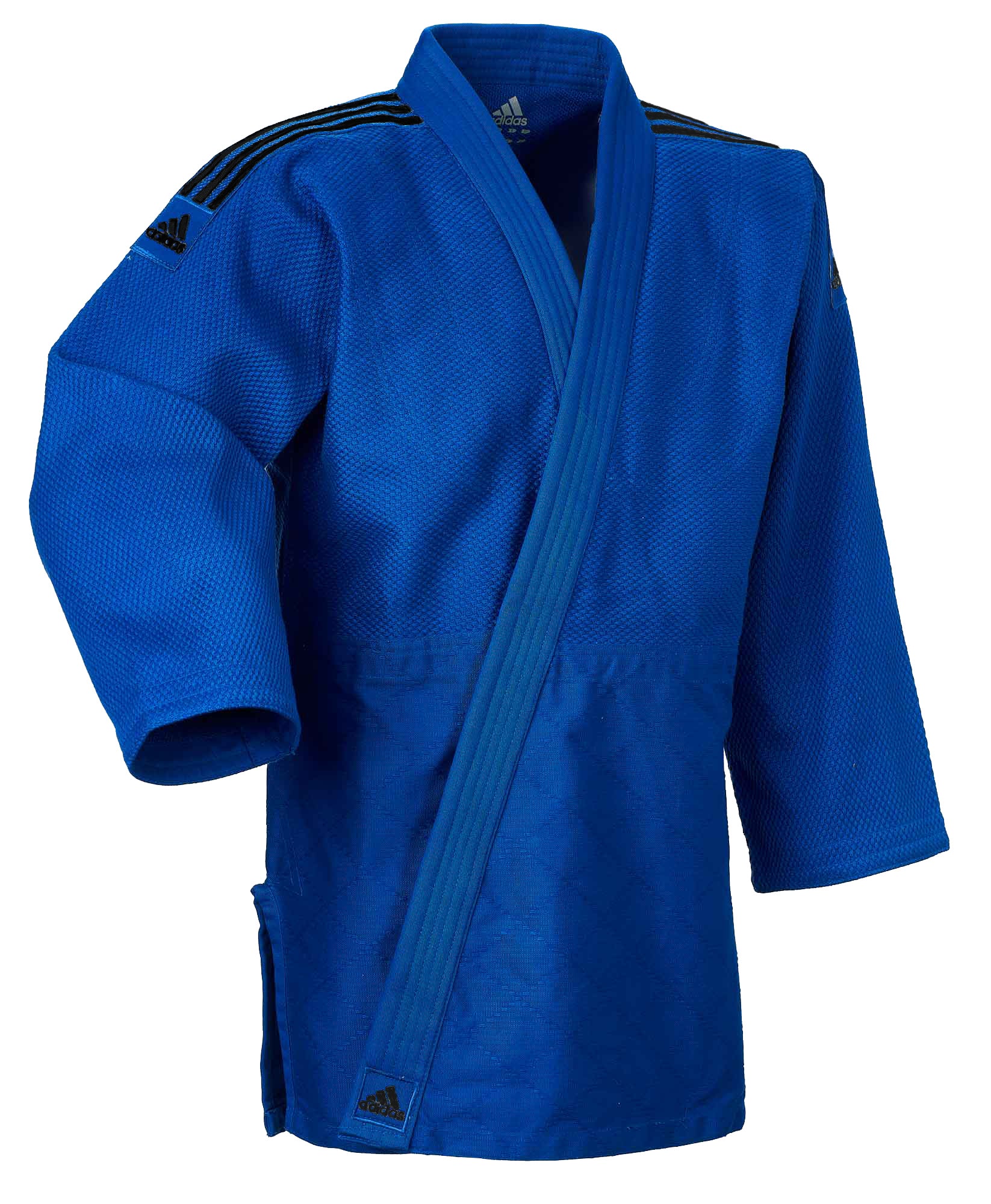 Adidas Judo-Gi J690 Quest Blue with Black Stripes
