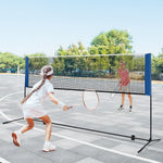 Adjustable Badminton Net Stand with Portable Carry Bag | 10'/14'