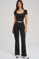 The Sizzle T-Shirt Flared Leggings | 2-Piece Set