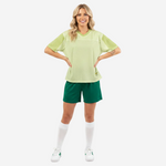 Dual-Texture Boxy Training Jersey with WA Signature | Green/Olive