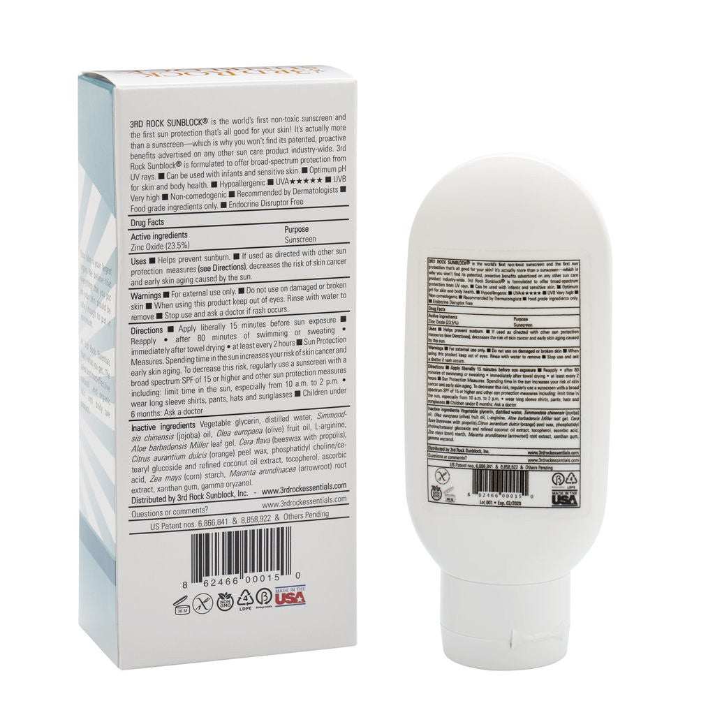 3rd Rock Sunblock® Sunscreen Lotion Unscented | Zinc Oxide SPF 35
