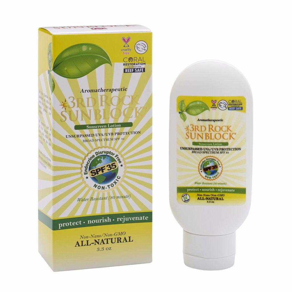 3rd Rock Sunblock® Sunscreen Lotion Aromatherapeutic | Zinc Oxide 35 SPF