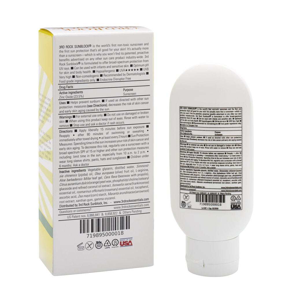 3rd Rock Sunblock® Sunscreen Lotion Aromatherapeutic | Zinc Oxide 35 SPF