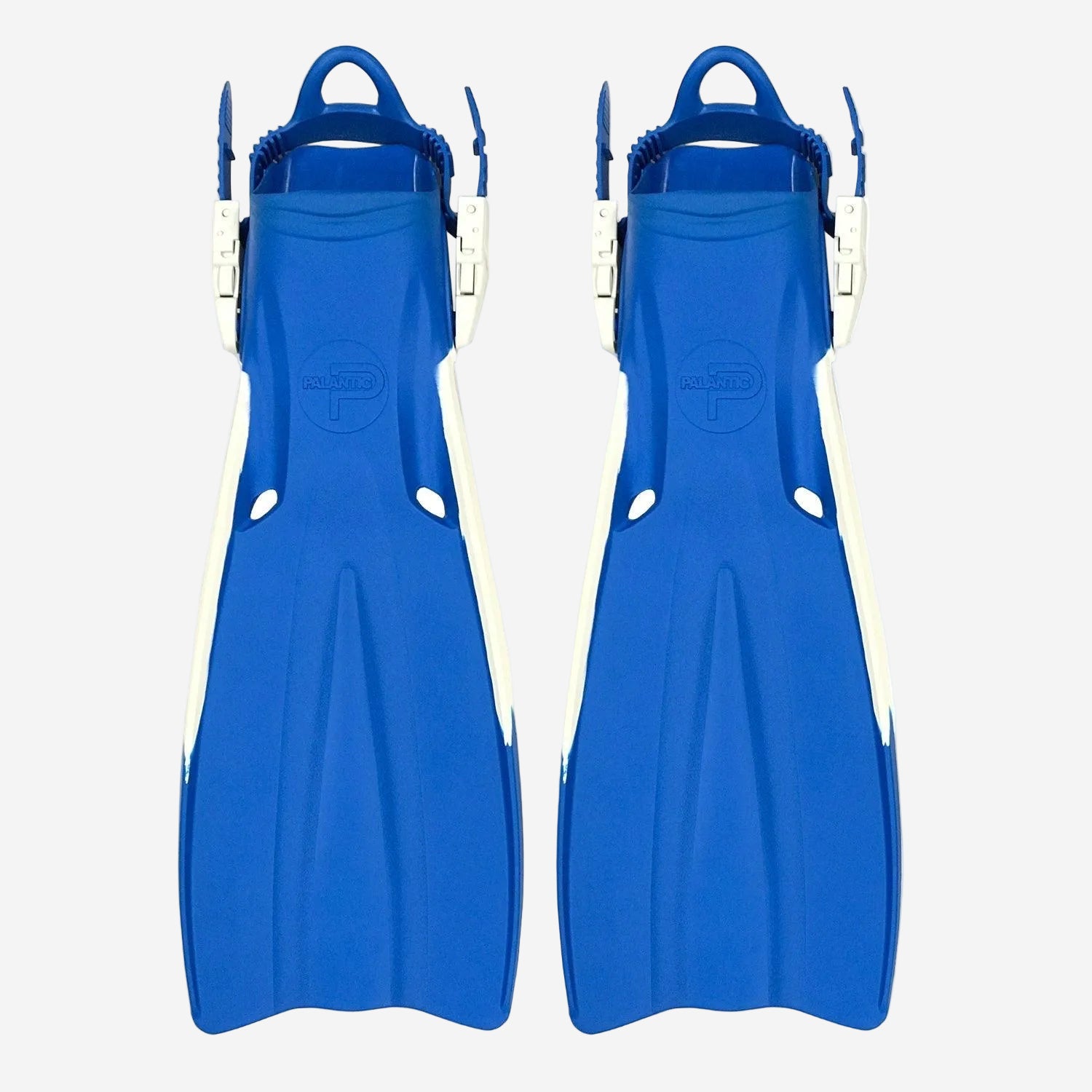 Scuba Choice Palantic Open Heel Rubber Dive Fins with Bag, Blue