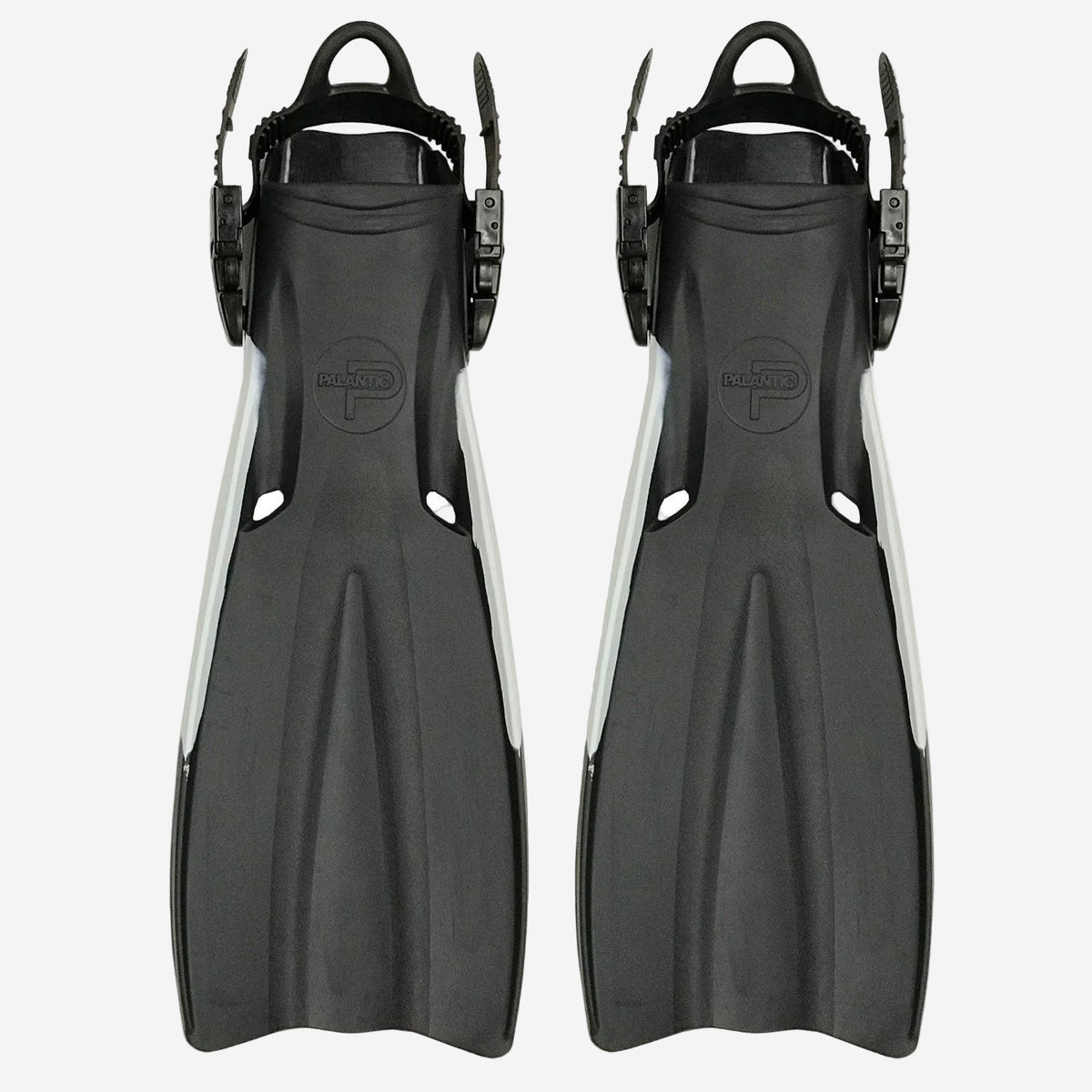 Scuba Choice Palantic Open Heel Rubber Dive Fins with Bag | Black
