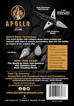 ZEUS APOLLO BROADHEADS 100GR OR 125GR | 3-PACK