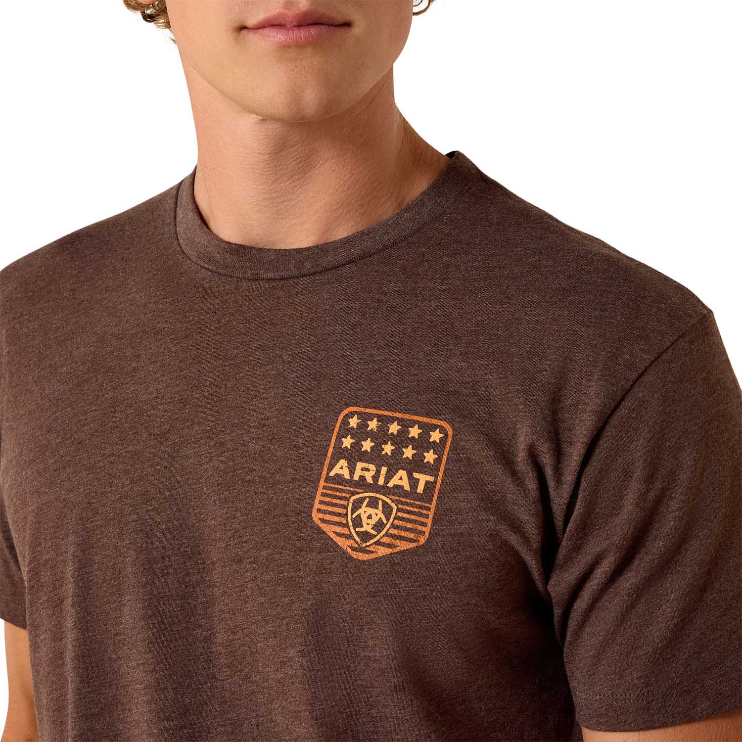 Ariat Men's Patriotic Badge Short Sleeve Shirt | 100% Cotton Unisex Top