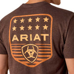 Ariat Men's Patriotic Badge Short Sleeve Shirt | 100% Cotton Unisex Top