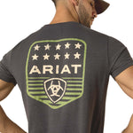 Ariat Men's Patriotic Badge Short Sleeve Shirt | 100% Cotton Unisex Top