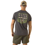 Ariat Men's Patriotic Badge Short Sleeve Shirt | 100% Cotton Unisex Top
