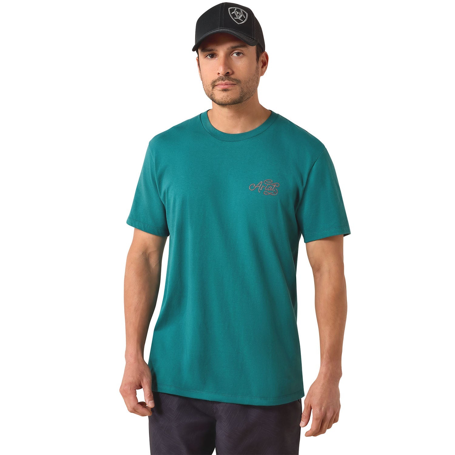 Ariat Men's Short Sleeve Shirt | Cattle Skull Freedom Western Graphic Tee
