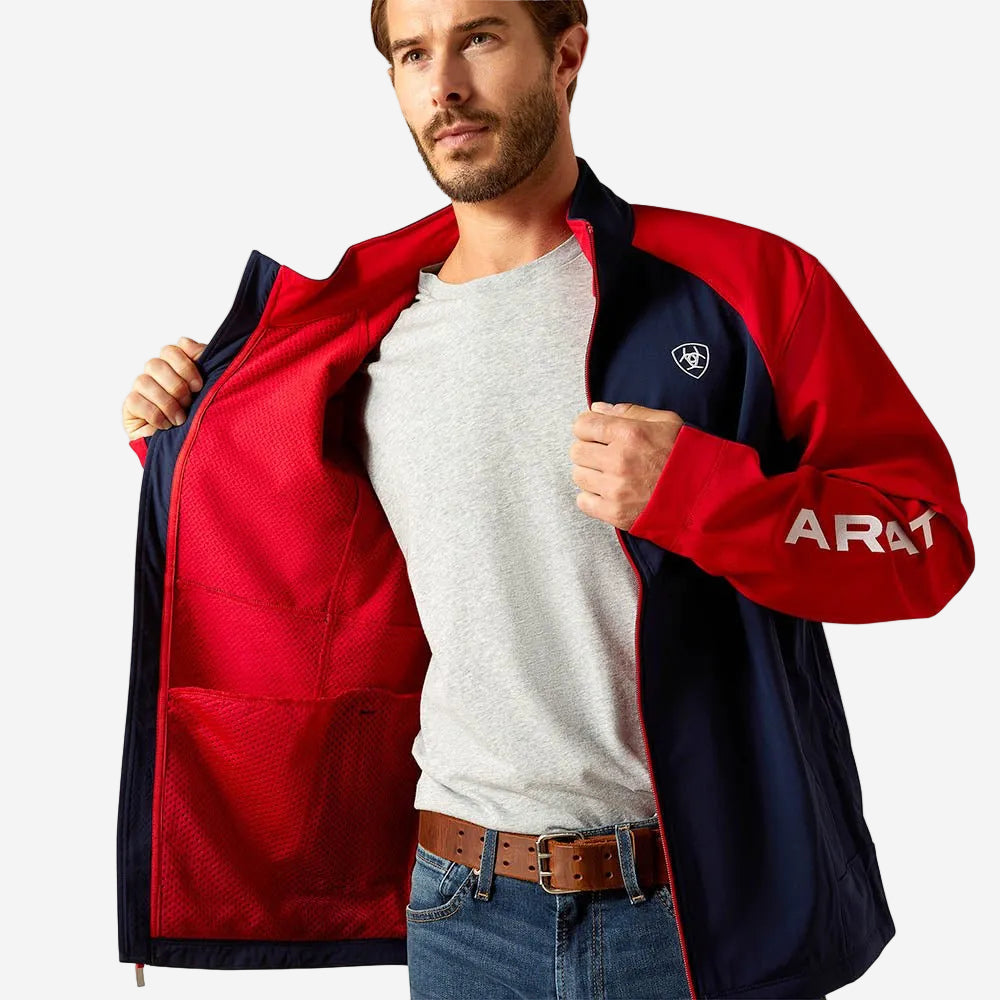 Ariat Men's Team EQ Softshell Jacket | Lightweight Fleece Riding Jacket