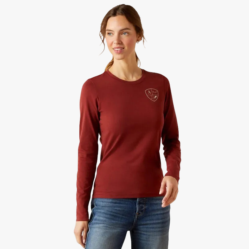 Ariat Women's EQ Icons Long Sleeve Tee | Soft, Comfortable, Stylish Barn Wear