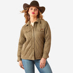 Ariat Womens Grizzly Quilted Barn Jacket | Warm Wind-Resistant Fleece-Lined Workwear Jacket