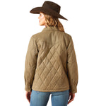 Ariat Womens Grizzly Quilted Barn Jacket | Warm Wind-Resistant Fleece-Lined Workwear Jacket