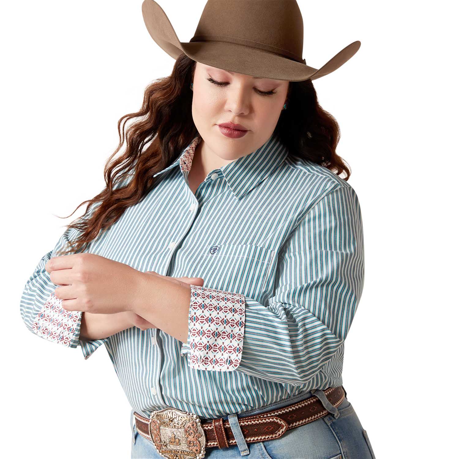 Ariat Women's Kirby Wrinkle-Free Long Sleeve Shirt | Figure-Flattering Equestrian Performance Top