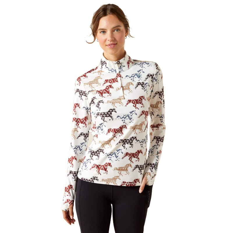 Ariat Women's Lowell 3.0 Long Sleeve 1/4 Zip Baselayer Shirt | Performance Riding Top