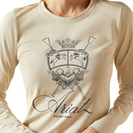 Ariat Women's Ritzy Logo Long Sleeve Tee | Organic Cotton, Stretch, Equestrian Style