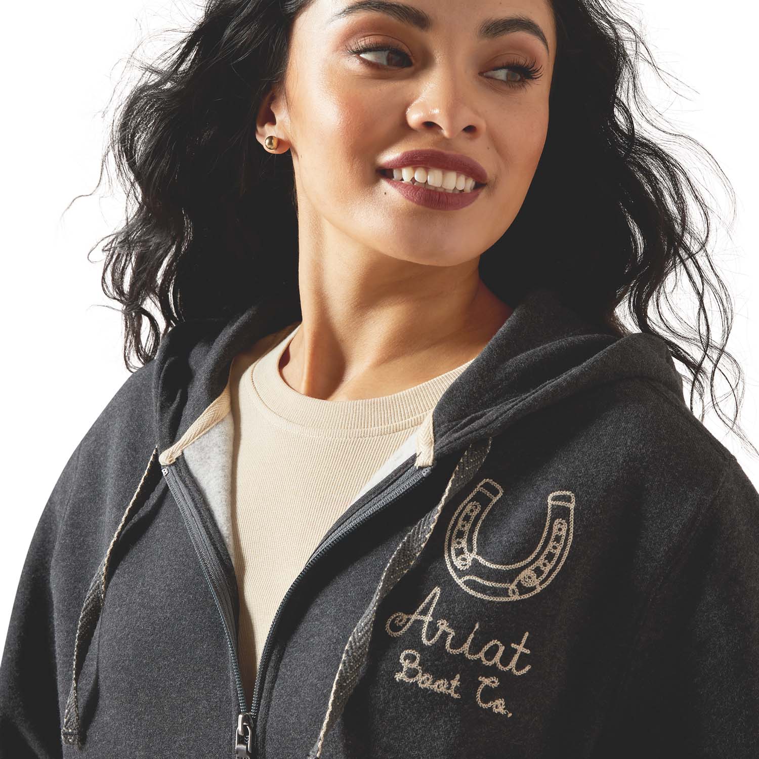 Ariat Women's Stitched Horseshoe Full Zip Hoodie