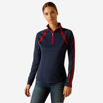 Ariat Women's Sunstopper 3.0 1/4 Zip Baselayer Shirt | High Performance Sun Shirt for Riding