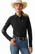 Ariat Women’s Team Kirby Wrinkle-Resistant Stretch Western Performance Shirt