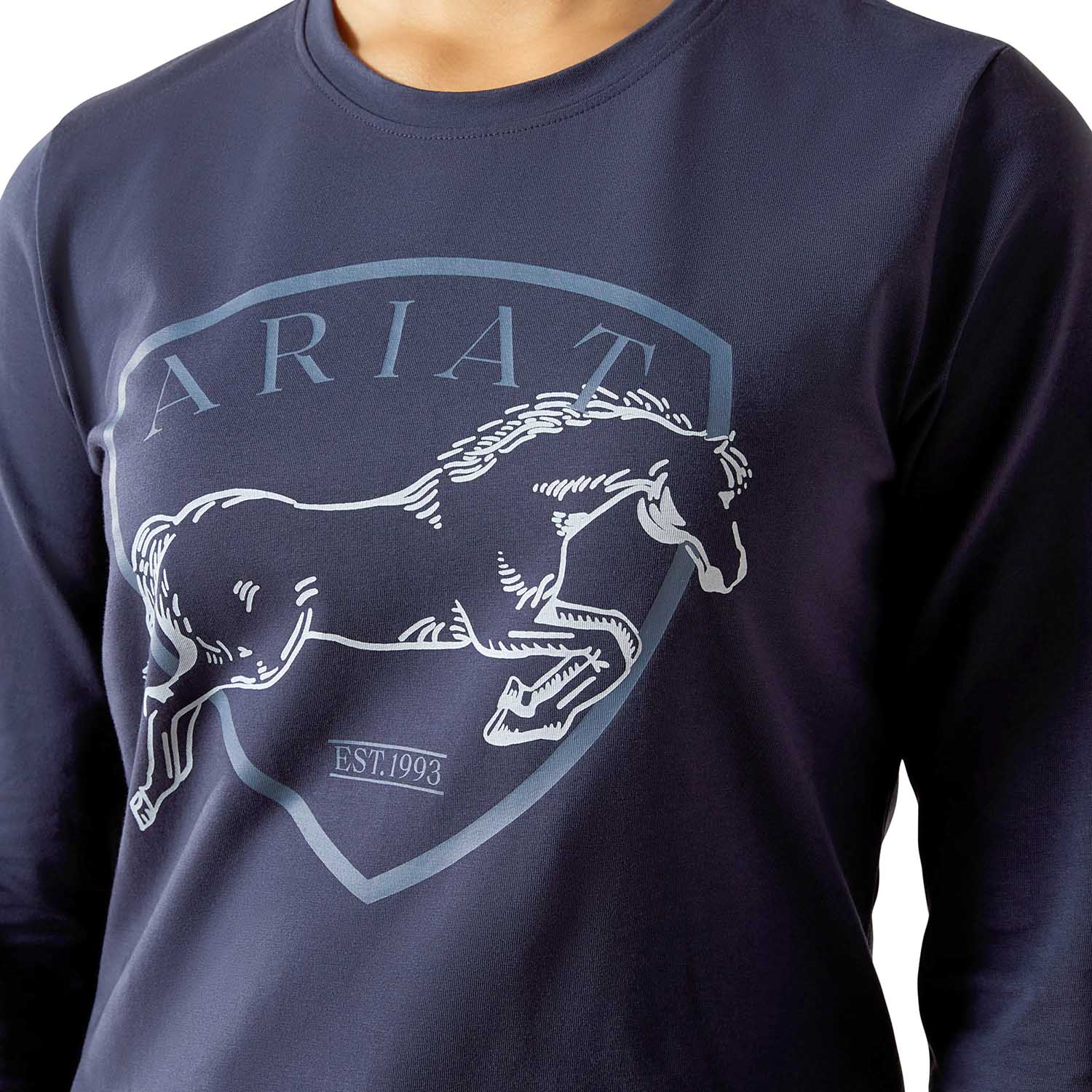 Ariat Youth Liberty Jump Long Sleeve Equestrian Shirt | Organic Cotton, Comfortable Riding Tee for Kids