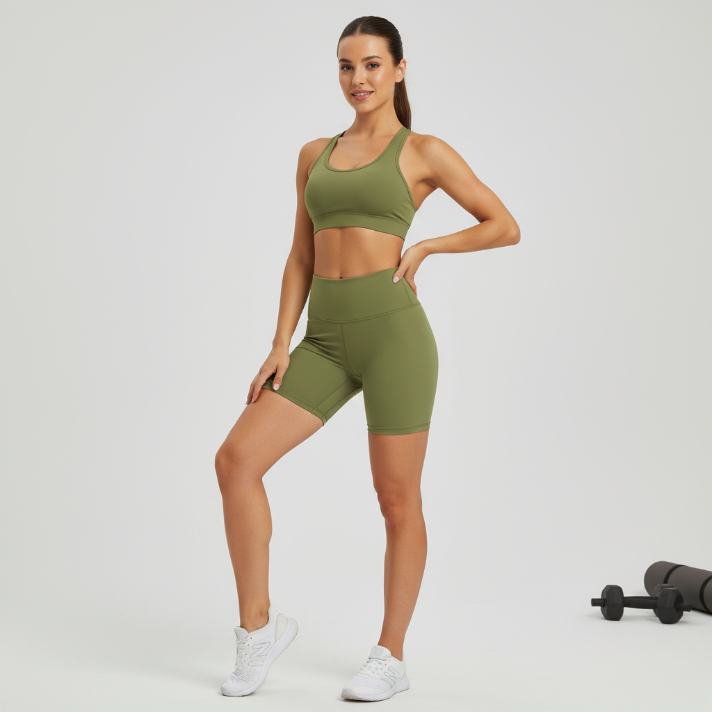 Basic Active High-Waisted Training Shorts