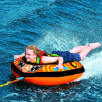 WOW Watersports Lil' Skipper 1 Person Towable with Fast Inflate and Built-In Cup Holder