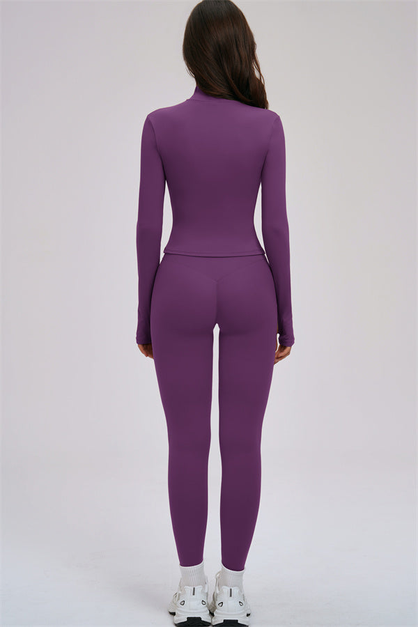 The Kinetic Zip Jacket Sports Bra Leggings | 3-Piece Set