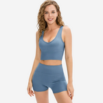 Wide Waistband Women's Slim Fit Shorts