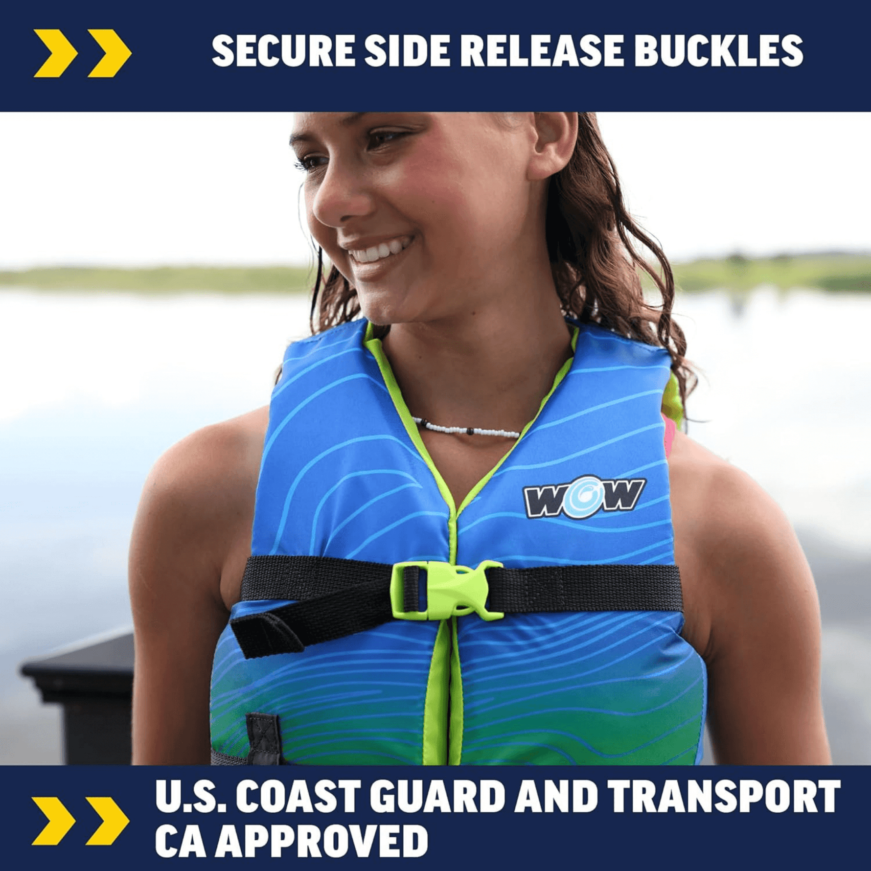 WOW Watersports Vis-Wave Youth Life Vest
