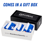 Premium Bamboo Rayon Crew Red White and Blue Flag Socks | Gift Box 3 Pair