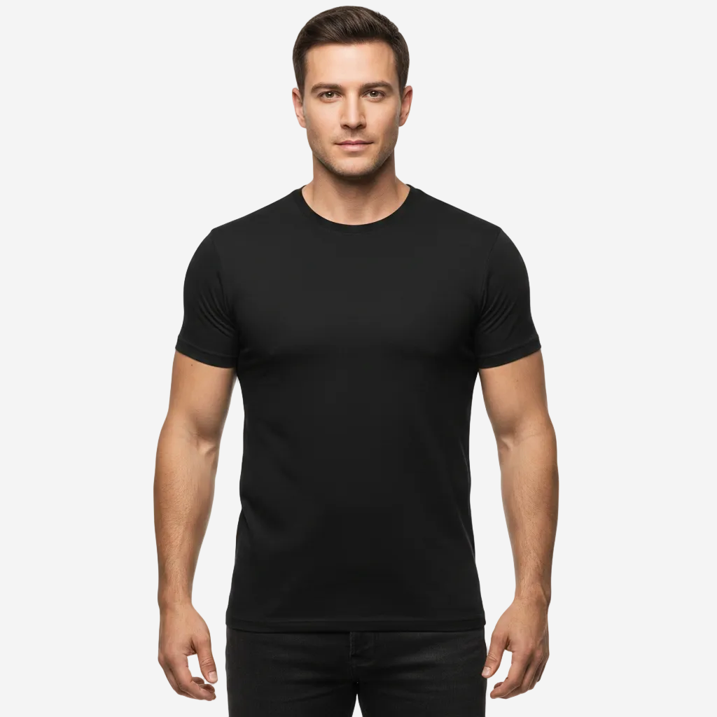 Men's Bamboo Rayon Crew Neck Tee Shirt