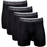 Men's 4" Inseam Bamboo Rayon Boxer Briefs | 4-Pack