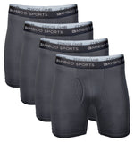 Men's 4" Inseam Bamboo Rayon Boxer Briefs | 4-Pack
