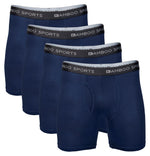 Men's 4" Inseam Bamboo Rayon Boxer Briefs | 4-Pack
