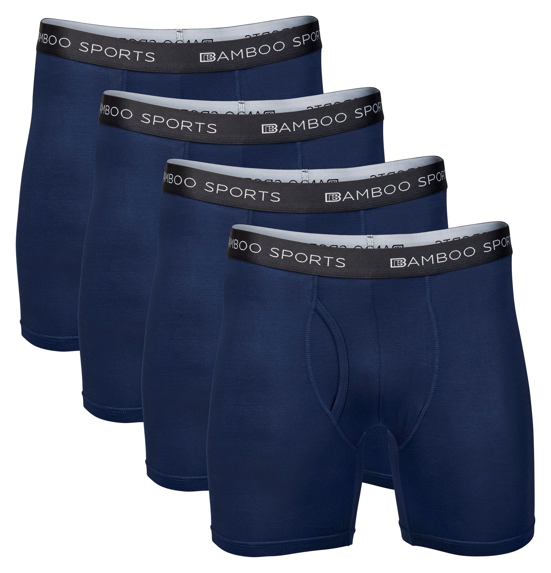 Men's 4" Inseam Bamboo Rayon Boxer Briefs | 4-Pack