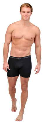 Men's 4" Inseam Bamboo Rayon Boxer Briefs | 4-Pack