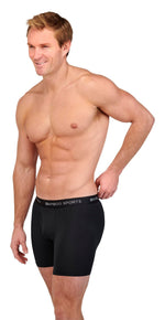 Men's 4" Inseam Bamboo Rayon Boxer Briefs | 4-Pack