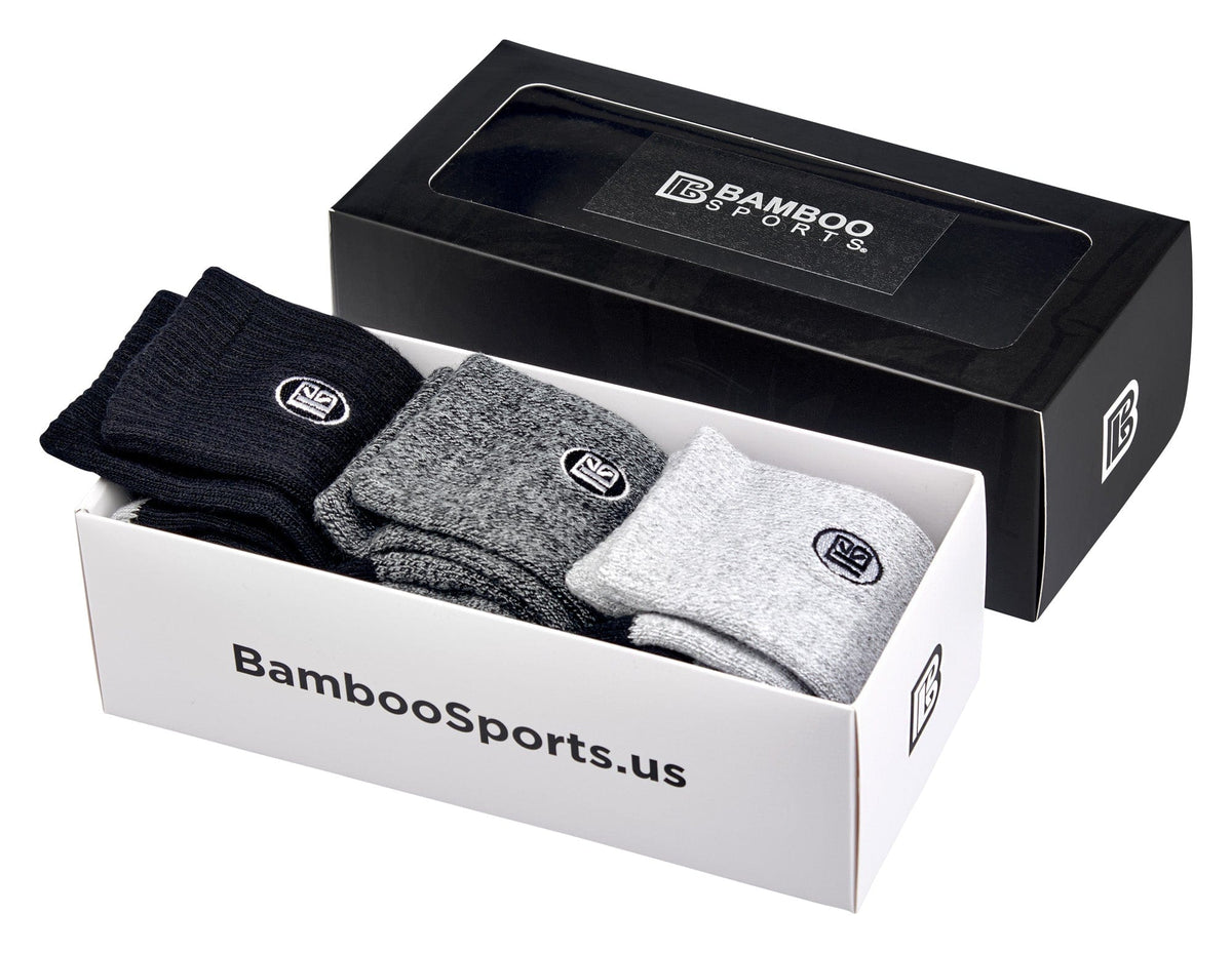 Premium Bamboo Rayon Crew Socks | 3/6-Pack