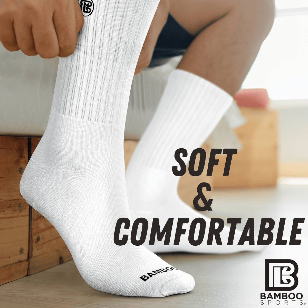 Premium Bamboo Rayon Crew Socks | 3/6-Pack