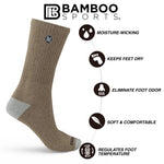Premium Bamboo Rayon Crew Socks | 3/6-Pack